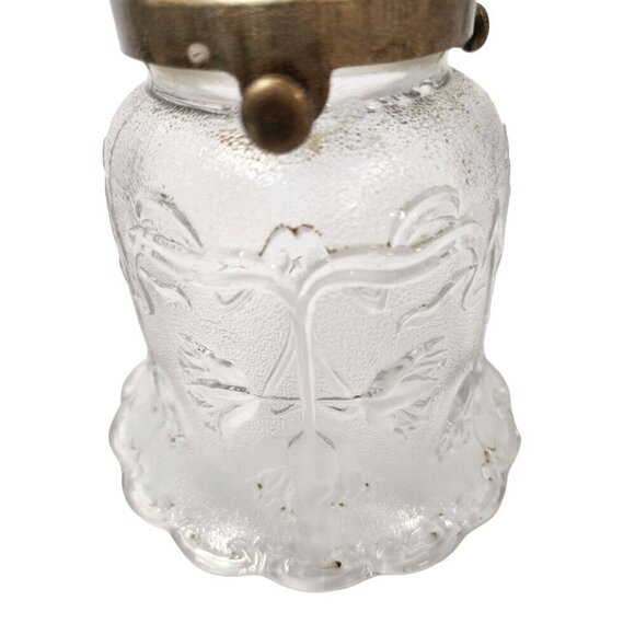 Lamp Bulb Cover, vintage glass ruffled lamp shade replacement light shade 4.5 in - Picture 2 of 9